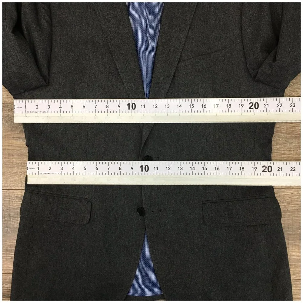 Banana Republic Charcoal Gray Tailored Fit Blazer